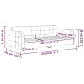Lit de repos sans matelas vert foncé 100x200 cm velours