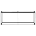 Table console Transparent 200x35x75,5 cm Verre trempé