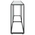 Table console Transparent 200x35x75,5 cm Verre trempé