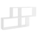 Étagère murale Blanc brillant 100x18x53 cm Bois d’ingénierie