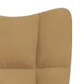 Chaise de relaxation Marron Velours