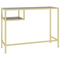 Bureau d'ordinateur Marbre noir 100x36x74 cm Verre trempé