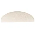 Tapis d'escalier 10 pcs 65x21x4 cm Blanc