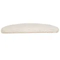 Tapis d'escalier 10 pcs 65x21x4 cm Blanc