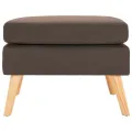 Repose-pied Marron Tissu