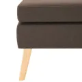 Repose-pied Marron Tissu
