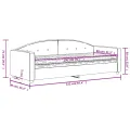 Lit de jour avec matelas rose 80x200 cm velours