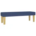 cadre de lit avec matelas Bleu 160x200 cm Tissu