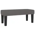 cadre de lit avec matelas Gris 100x200 cm Similicuir