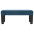 Banc Bleu foncé 70x30x30 cm Velours