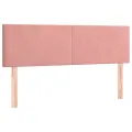 cadre de lit avec matelas Rose 140x190 cm Velours