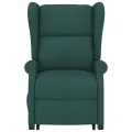 Fauteuil de massage Vert foncé Tissu