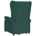 Fauteuil de massage Vert foncé Tissu