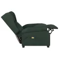 Fauteuil de massage Vert foncé Tissu