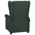 Fauteuil de massage Vert foncé Tissu