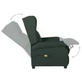 Fauteuil de massage Vert foncé Tissu