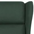 Fauteuil de massage Vert foncé Tissu