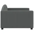 Lit de repos sans matelas gris foncé 90x190 cm tissu
