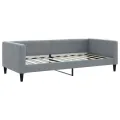 Lit de repos sans matelas gris clair 90x190 cm tissu