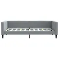 Lit de repos sans matelas gris clair 90x190 cm tissu