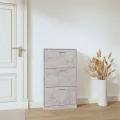 Armoire à chaussures Gris béton 59x17x108 cm Bois d'ingénierie