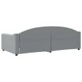 Lit de repos gris clair 100x200 cm tissu
