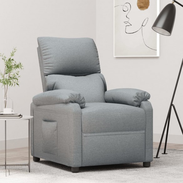 Fauteuil inclinable Gris clair Tissu