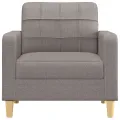 Fauteuil Taupe 60 cm Tissu