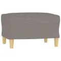 Fauteuil avec repose-pied Taupe 60 cm Tissu