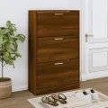 Armoire à chaussures Chêne marron 63x24x103cm Bois d'ingénierie