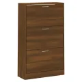 Armoire à chaussures Chêne marron 63x24x103cm Bois d'ingénierie