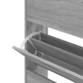 Armoire à chaussures Sonoma gris 63x24x147 cm Bois d'ingénierie