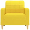 Fauteuil Jaune clair 60 cm Tissu