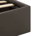 Cadre de lit à rangement avec LED Gris Similicuir 100x200 cm