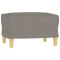 Ensemble de canapés 4 pcs avec coussins Taupe Tissu