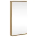 Armoire de bain à miroir d'angle chêne 30x24x60 cm