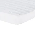 Lit de jour avec gigogne et tiroirs crème 90x200 cm tissu