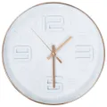 Horloge murale avec aspect de cuivre 30,5 cm