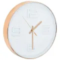 Horloge murale avec aspect de cuivre 30,5 cm