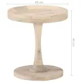 Table d'appoint Ø40x45 cm Bois de manguier massif