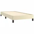 Cadre de lit sans matelas crème 90x190 cm similicuir