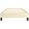 Cadre de lit sans matelas crème 90x190 cm similicuir