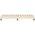 Cadre de lit sans matelas crème 90x190 cm similicuir