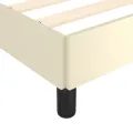 Cadre de lit sans matelas crème 90x190 cm similicuir