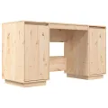 Bureau 140x50x75 cm bois massif de pin
