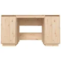 Bureau 140x50x75 cm bois massif de pin