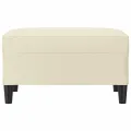 Repose-pied Crème 70x55x41 cm Similicuir