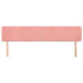 Tête de lit avec oreilles Rose 183x23x78/88 cm Velours
