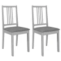 Mobilier de salle à manger 3 pcs MDF Gris