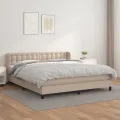 cadre de lit avec matelas Cappuccino 180x200 cm
